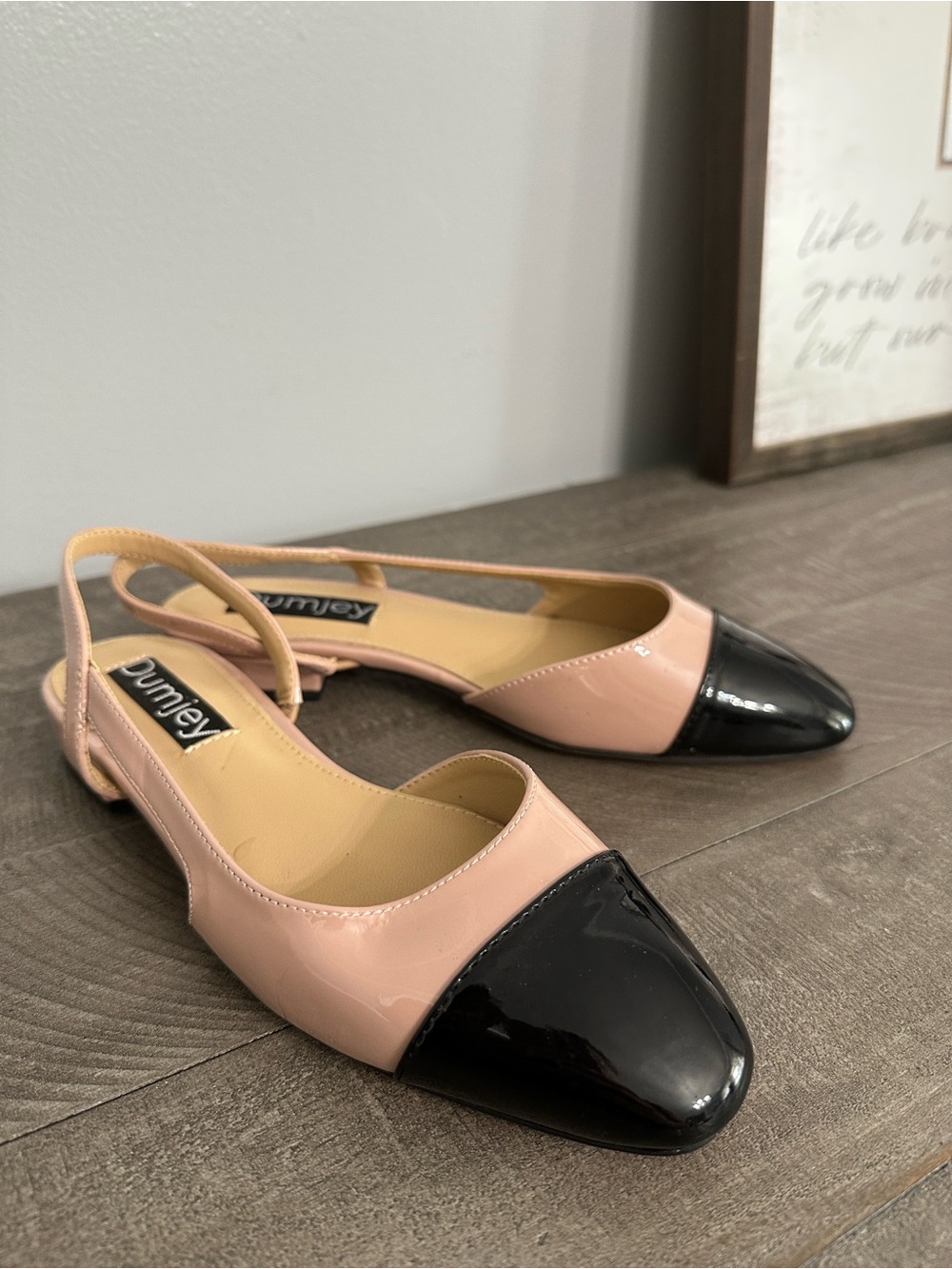 Women’s Flat Slingback Colorblock Two-Toned Sandal